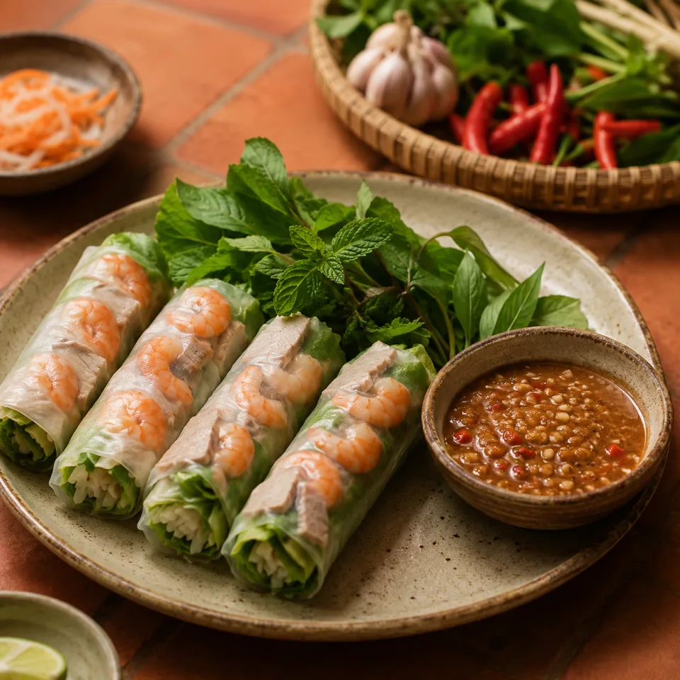 Bàn ăn bày sẵn